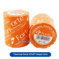 Kertas Struk Thermal Forte 57x47mm TR5501A Coreless  / Tanpa Tulang / Kertas Kasir Thermal Roll