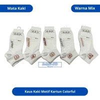 Kaus Kaki Motif Kartun Colorful Mata Kaki
