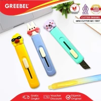Cutter Greebel Mini MC-1007 / Pisau Pemotong Ukuran Mini / Kater Karakter Lucu