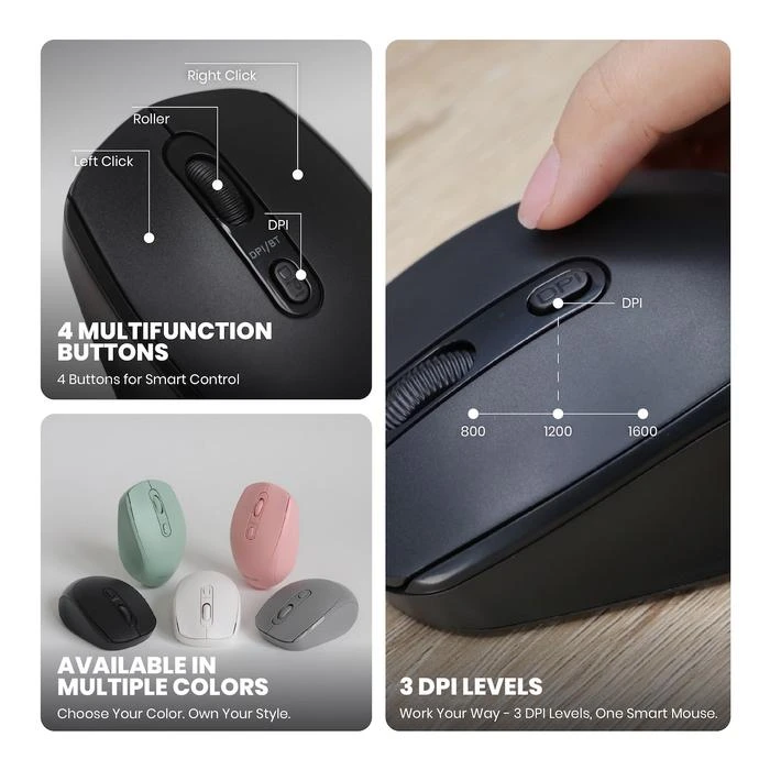 Mouse Bluetooth Silent Rexus Q35