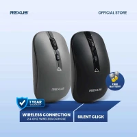 Mouse Wireless Silent Rexus Q20