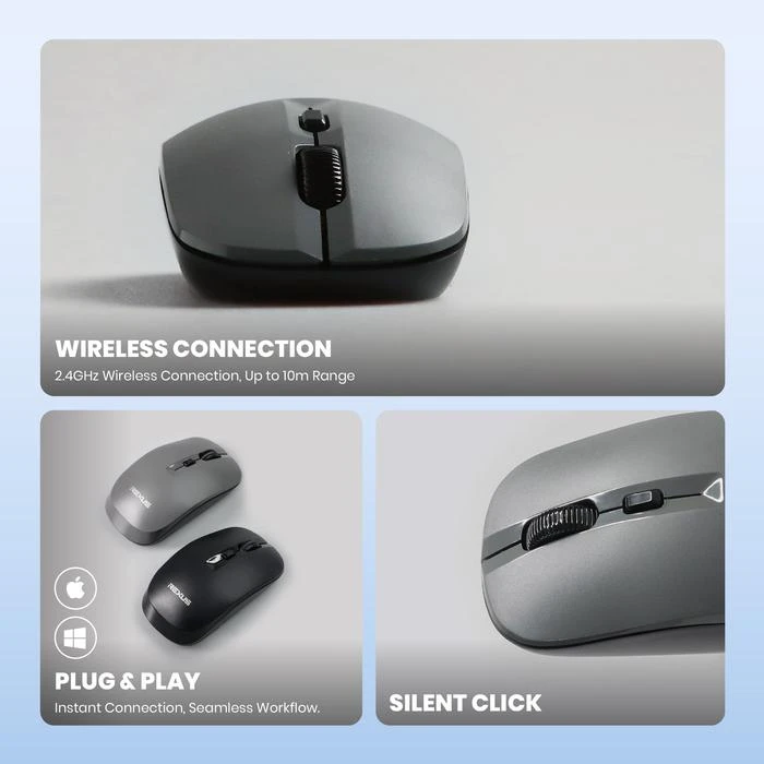 Mouse Wireless Silent Rexus Q20