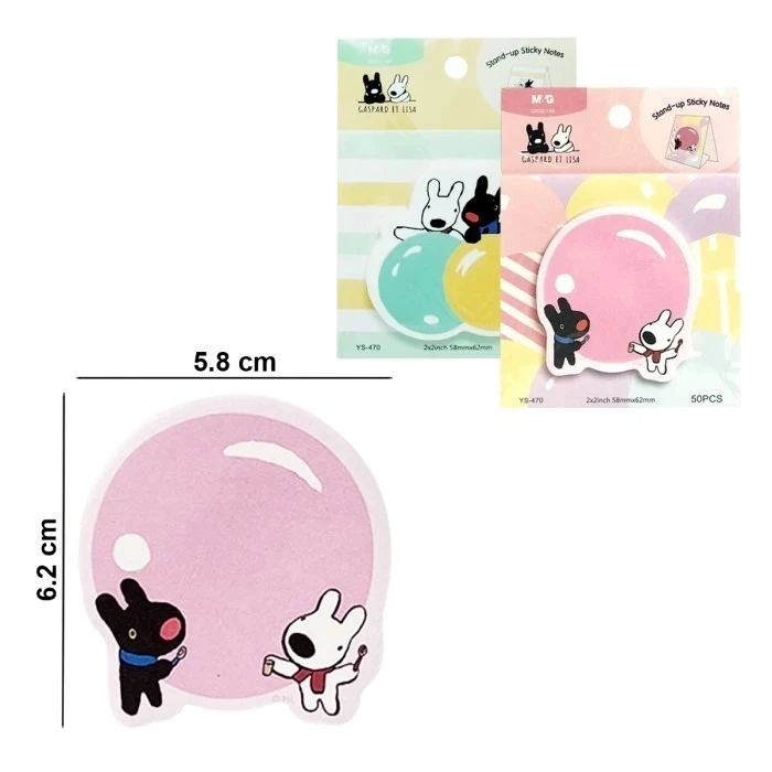 Sticky Notes M&G Gaspard Et Lisa 2x2" Vertical Sticky QS22U193