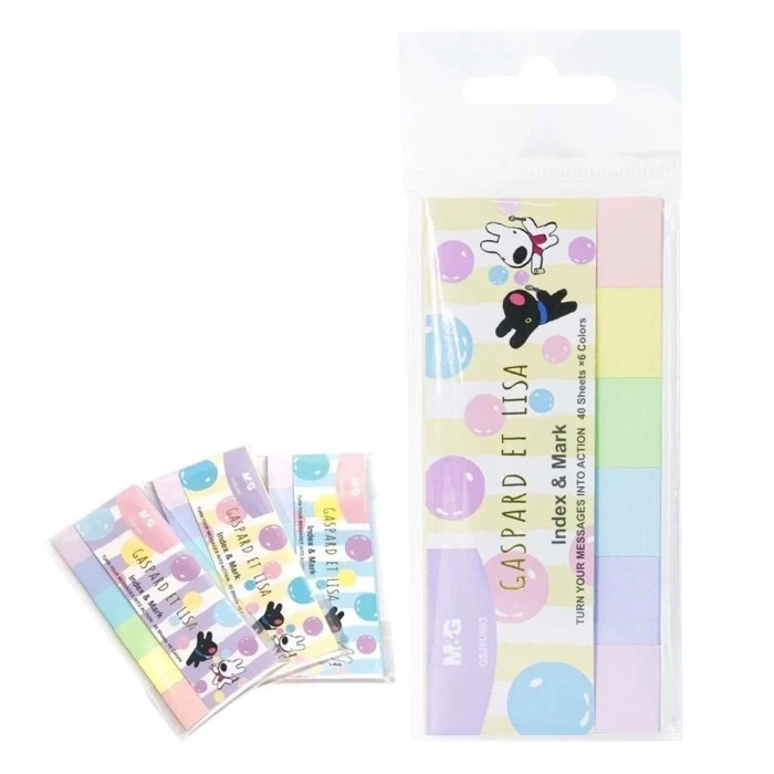 Sticky Notes M&G Gaspard Et Lisa 2x6" Index Sticky QS26U693