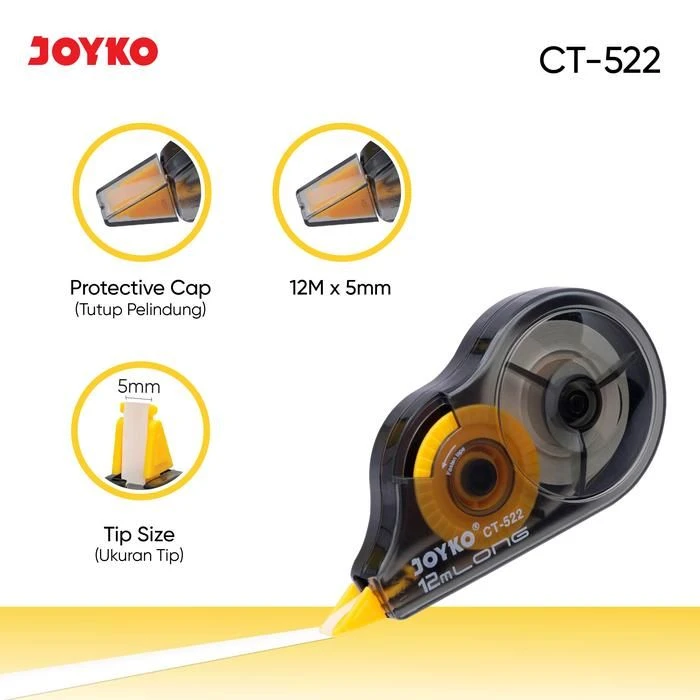 Tip Ex Kertas / Correction Tape CT-522 Joyko Tipex