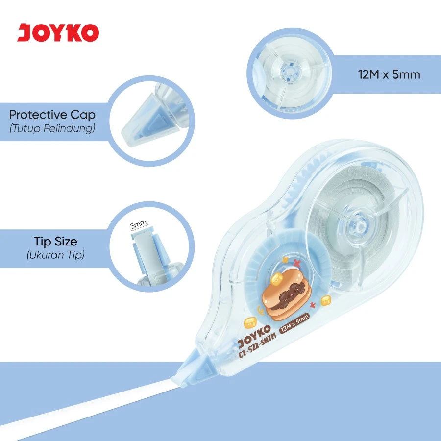 Tip Ex Kertas / Correction Tape CT-522 Fancy Joyko Tipex