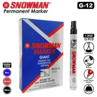 Spidol Permanen Marking Snowman G-12 / Tidak Bisa Dihapus