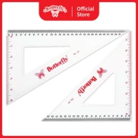Penggaris Segitiga Butterfly Triangle No. 10 [isi 2 Pcs]