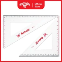 Penggaris Segitiga Butterfly Triangle No. 12 [isi 2 Pcs]