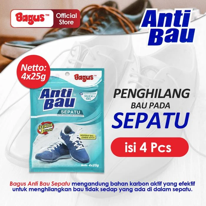 Bagus Anti Bau Sepatu 4x25gr W-20321