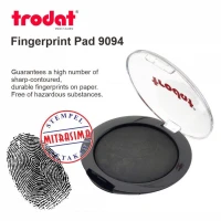 Trodat Fingerprint 9094 Hitam dan Biru / Stempel Jari Ijazah