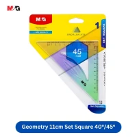 Penggaris Ruler M&G Geometry 11cm Set Square 40°/45° ARL960AJ