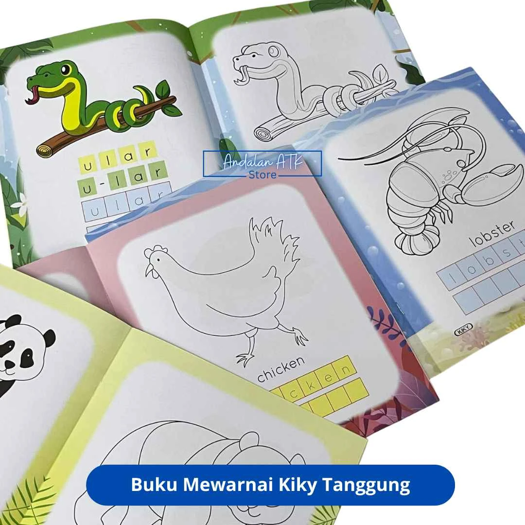 Buku Mewarnai Anak Kiky Tanggung / Coloring Book