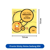 Pronto Sticky Notes 654 Sedang 76x76mm 130sheets PSN77130