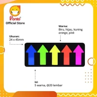 Sticky Notes Pronto Index Arrow Neon Film 12x48 PSN/F/45529