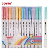 Highlighter Joyko HL-55 Dual Tip [SET ISI 12 PCS] / Stabilo Joyko / Penanda Buku