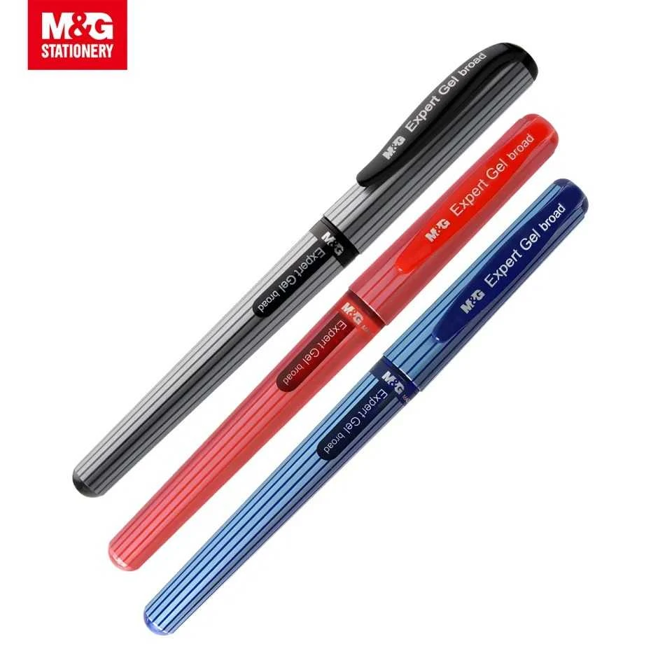 Pulpen / Ballpen Gel Pen M&G Stick Expert Barrel With Stripe 1.0mm AGP13672