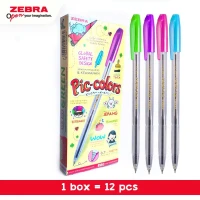 Pulpen Zebra Pic Colour Tinta Hitam 0.7mm / Ballpoint