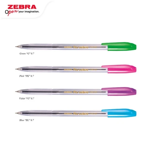 Pulpen Zebra Pic Colour Tinta Hitam 0.7mm / Ballpoint