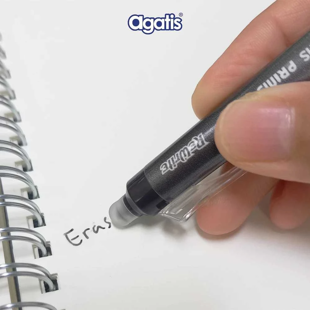 Pulpen / Ballpen Gel Agatis Prime Rewrite Erasable Pen Cream PEP-REC09-1201 0.5mm Black