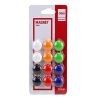 Magnet Deli 7824 20mm Isi 12 Pcs / Magnet Kulkas