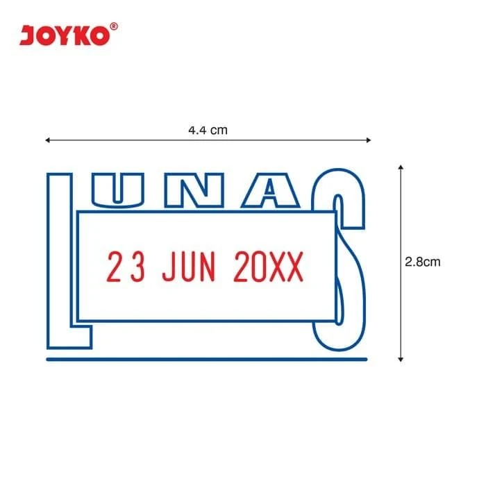 Date Stamp S-71 Joyko Stempel Tanggal LUNAS