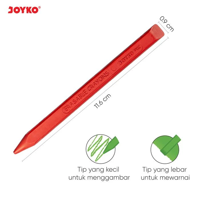 Clean Crayon CLCR-AB-12 Joyko 12 Warna