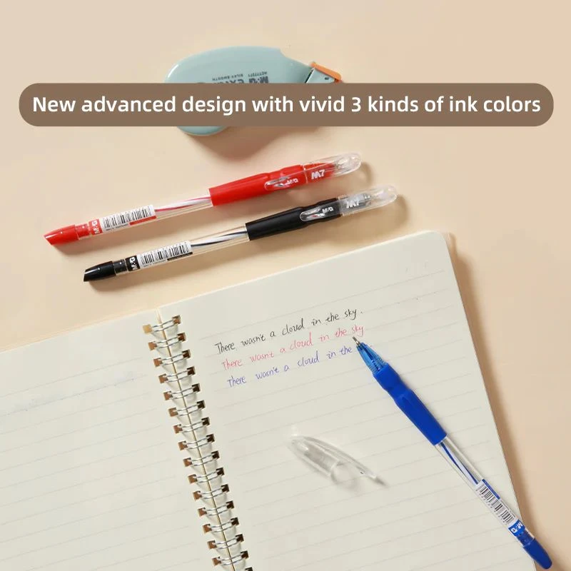 Pulpen M&G M7 Semi Gel 0.7mm Black, Blue, Red ABP629R4