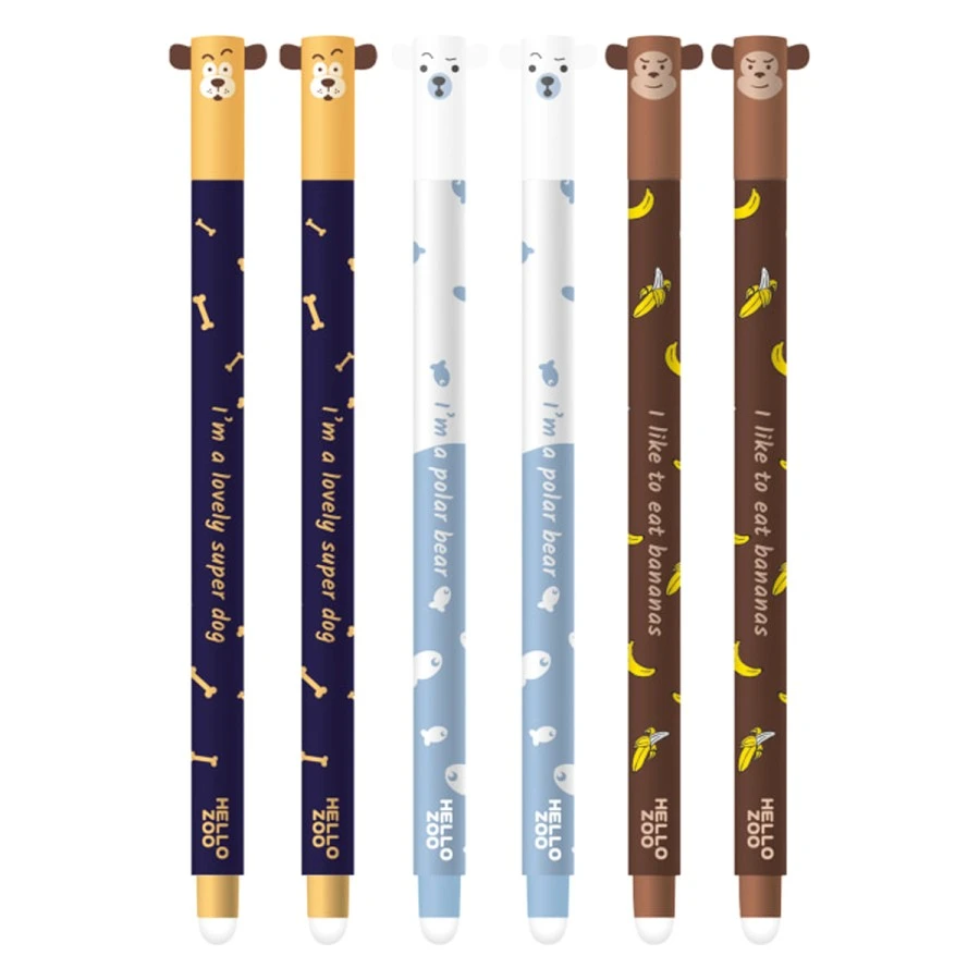 Gel Pen M&G Hello Zoo Erasable 0.5mm AKPB44R4