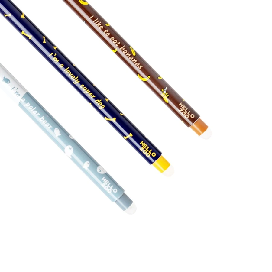 Gel Pen M&G Hello Zoo Erasable 0.5mm AKPB44R4