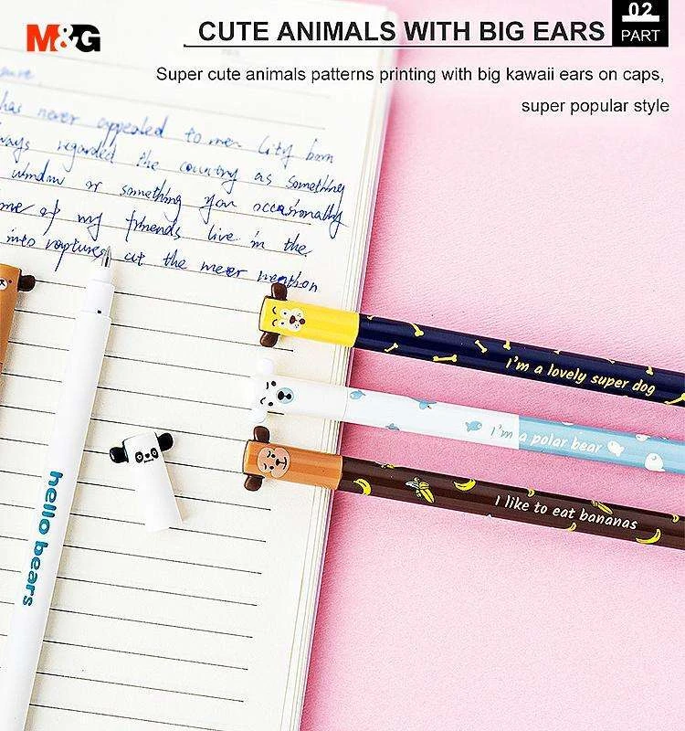 Gel Pen M&G Hello Zoo Erasable 0.5mm AKPB44R4