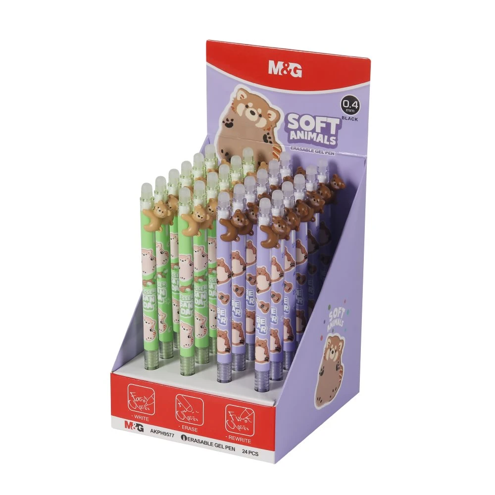 Gel Pen M&G Eraseable 0.4MM Black Soft - AKPH9577