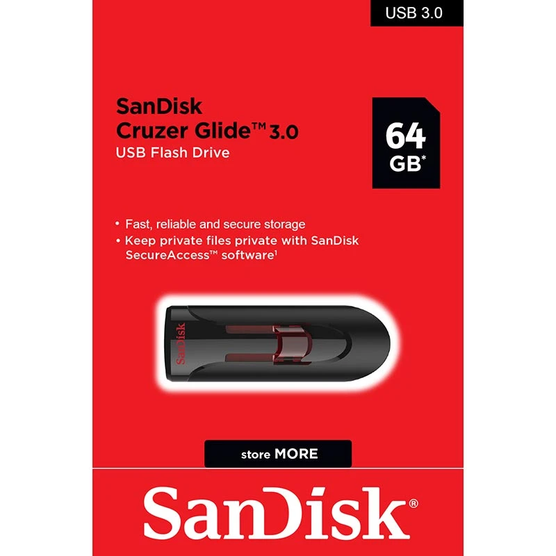 Flashdisk Sandisk Cruzer Glide 3.0 64GB dan 128GB