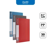 Bantex Display Book 20pc FC Clear Holder Ukuran Folio 20 Lembar