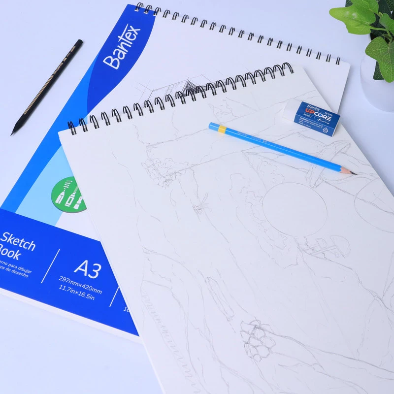 Bantex Sketch Book A3 BK1001 Spiral Atas - 40 Sheets