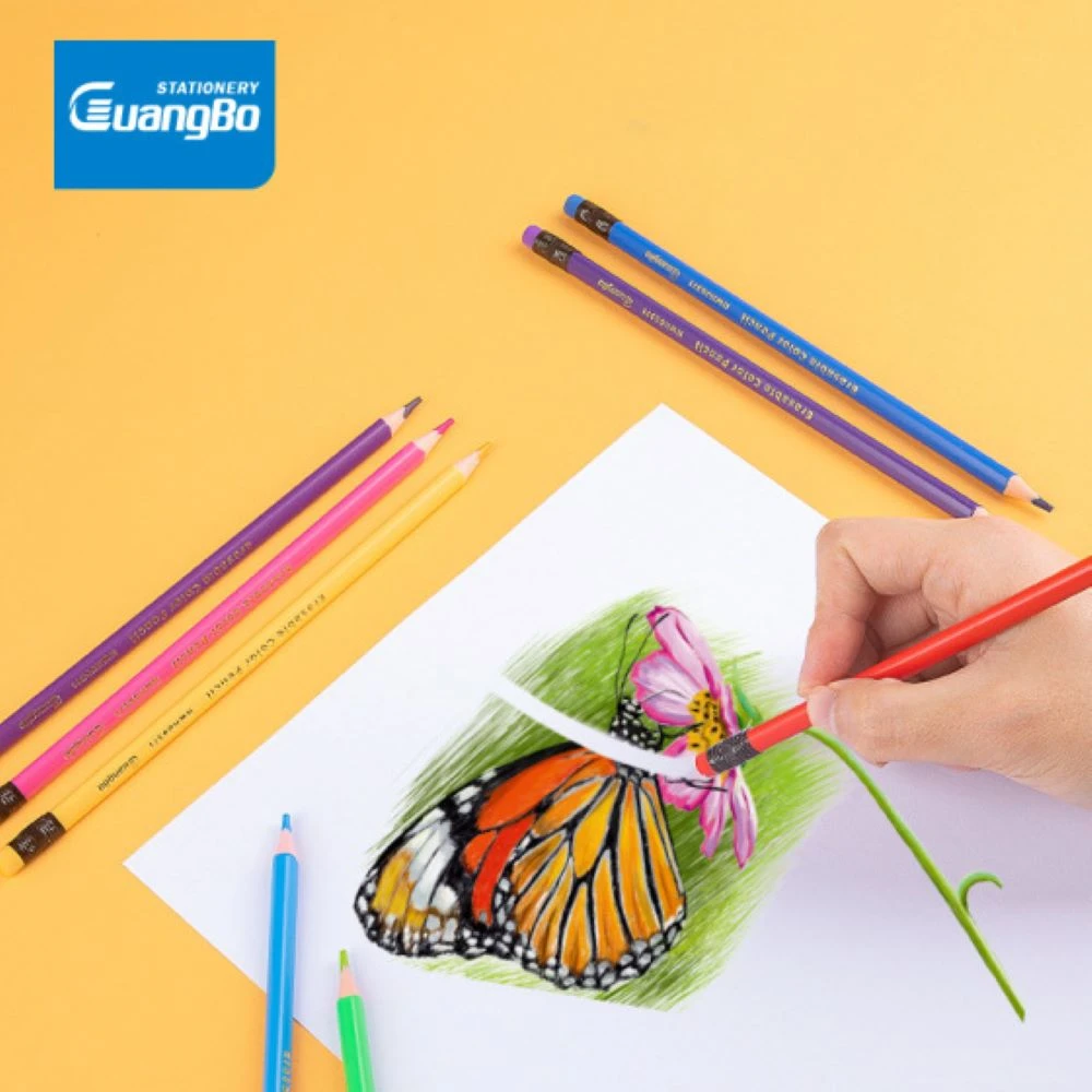 pensil Warna Guangbo Erasable Color Pencil 24 Warna HWH06372