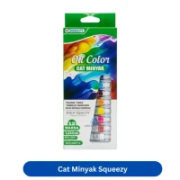 Cat Minyak OCS-SQ6712 Oil Color Set 12 9ml Squeezy