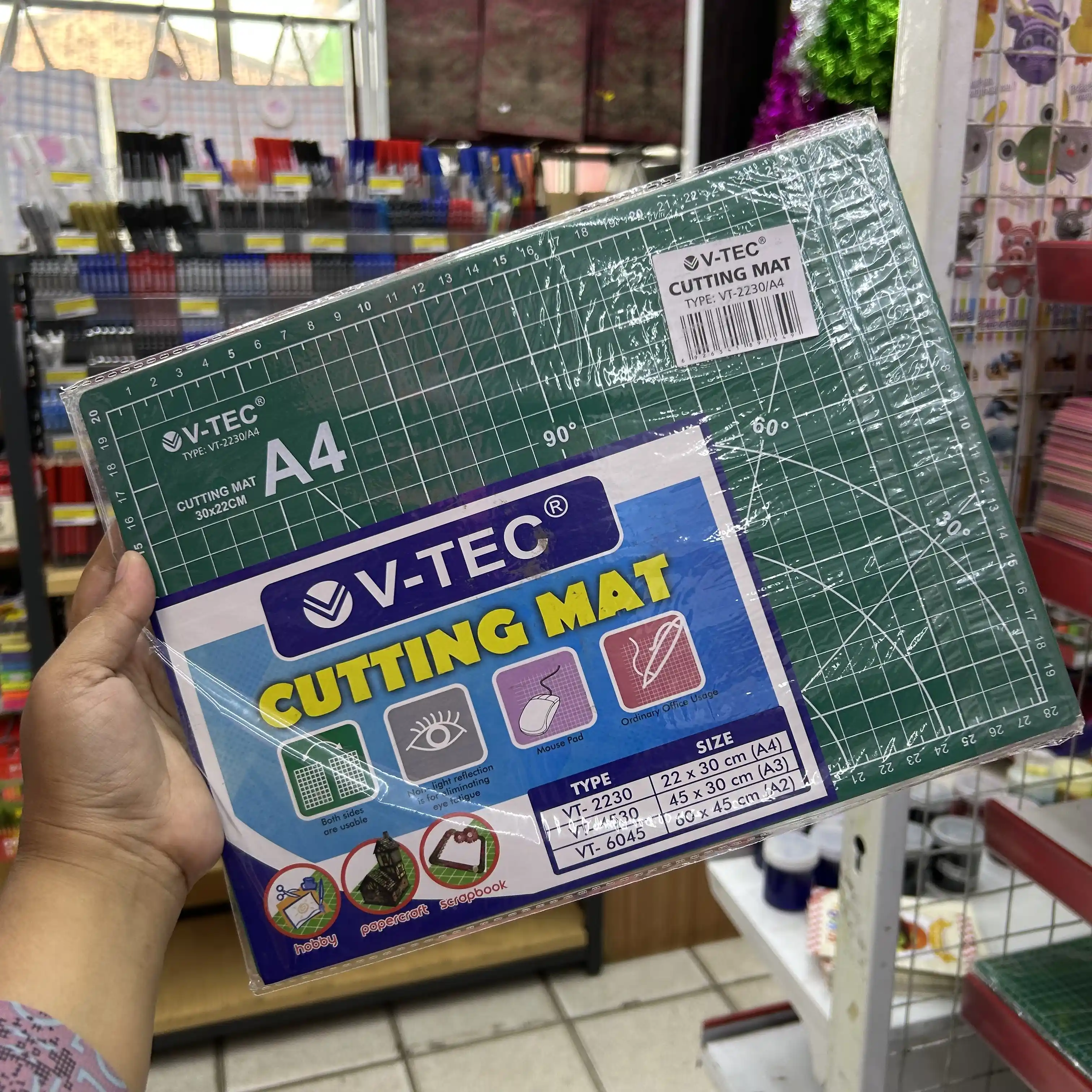 Cutting Mat A4 Vtec VT-2230 / Cutting Matte / Papan Alas Potong A4 / 2 Sisi