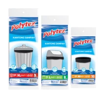Polytex Kantong Sampah Ukuran M, L, XL / Plastik Sampah