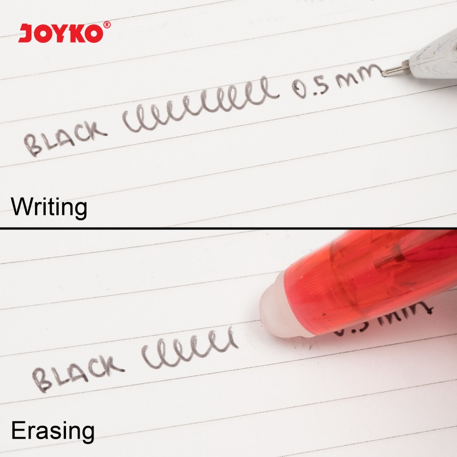 Pulpen Gel Joyko GP-294 Erasable Bisa Dihapus 0.5mm