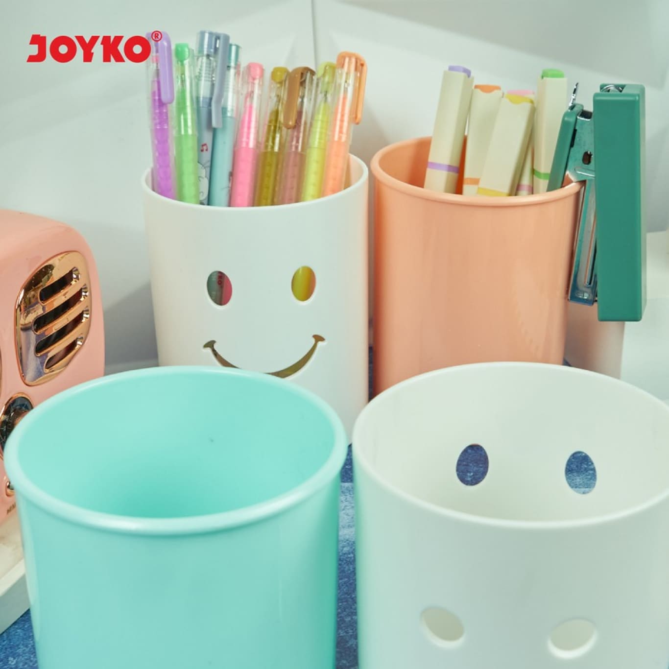 Desk Set DS-56 Joyko 2 in 1 / Tempat Pensil Meja / Desk Pen Organizer DS56