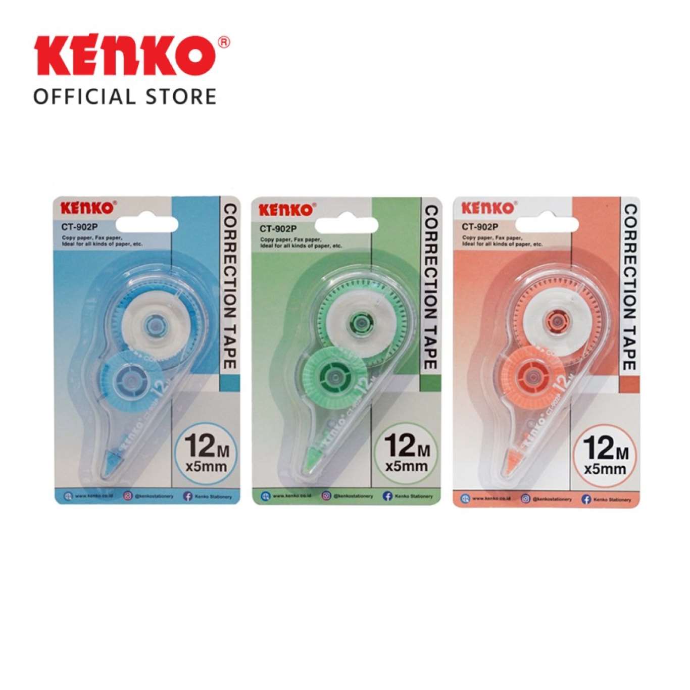 Tip Ex Kertas / Correction Tape Kenko CT-902P Tipex