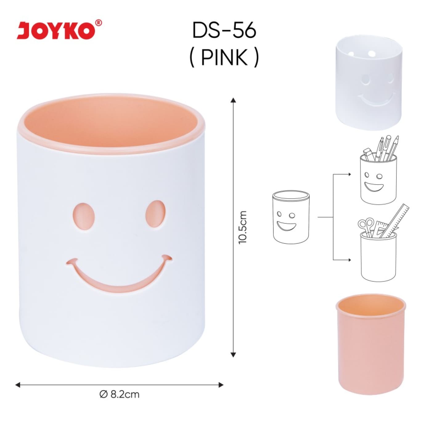 Desk Set DS-56 Joyko 2 in 1 / Tempat Pensil Meja / Desk Pen Organizer DS56