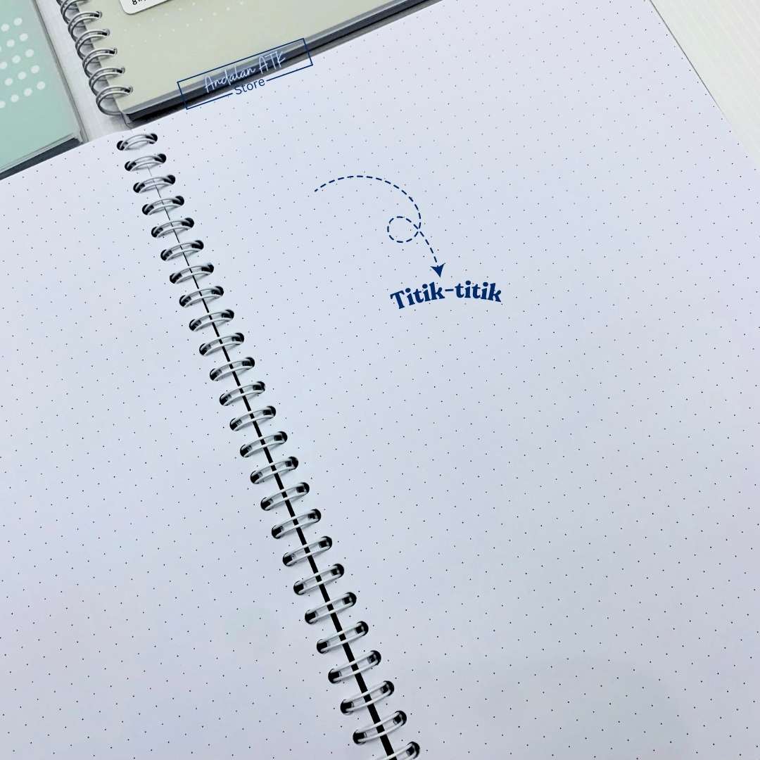 Notebook Orenji Buku Agenda A5 Dot Pastel 60 Lembar / Buku Catatan Titik-titik