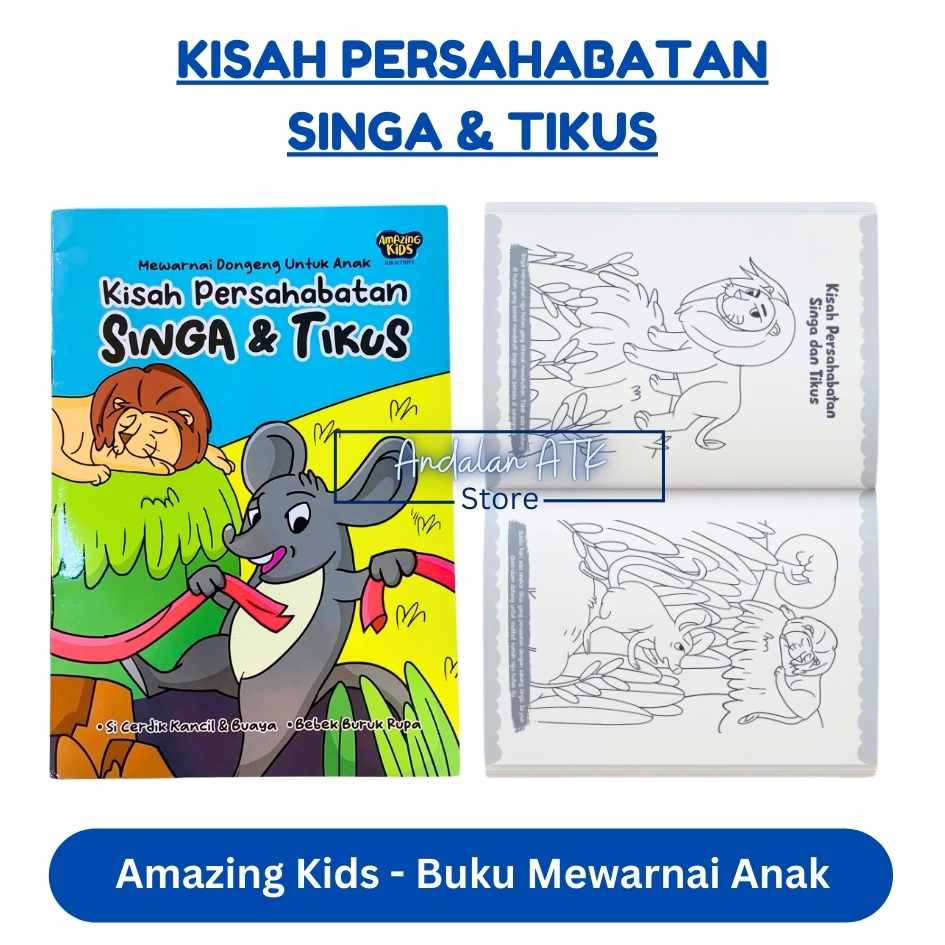 Amazing Kids Buku Mewarnai Anak Coloring Book / Buku Bacaan Cerita Anak