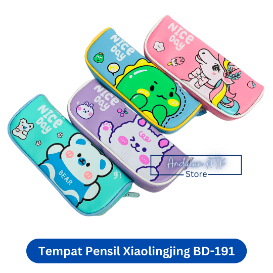Tempat Pensil Anak Xiaolingjing BD-191 Nice Day / Kotak Pensil / Pencil Case