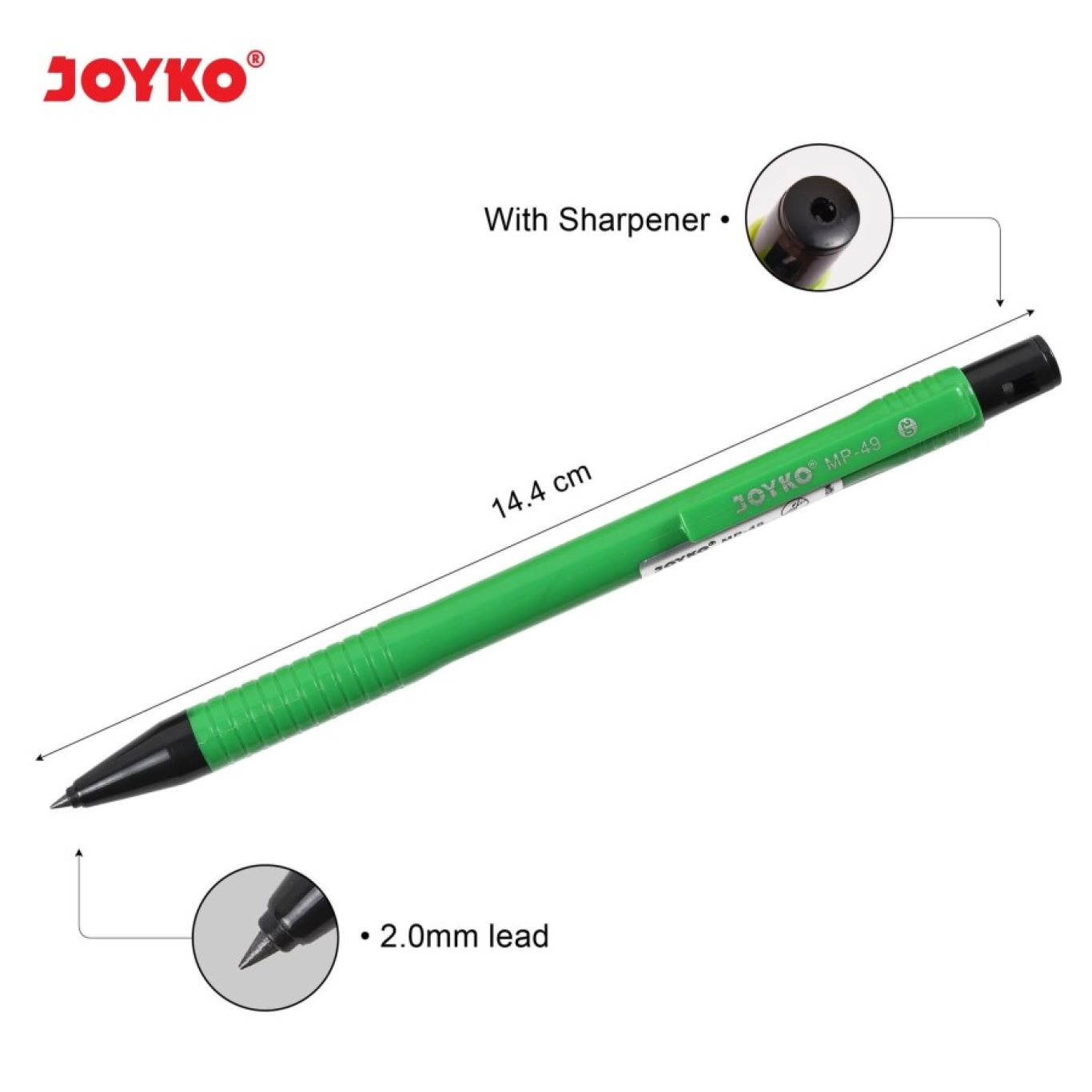 Pensil Mekanik Joyko MP-49 2.0 mm / Mechanical Pencil