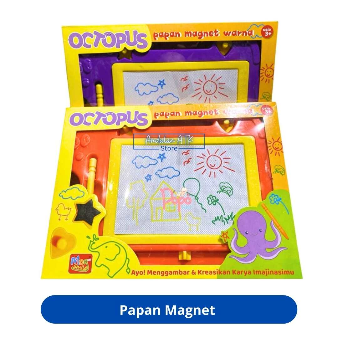 Color Drawing Board 98011 / Papan Magnet Octopus Warna