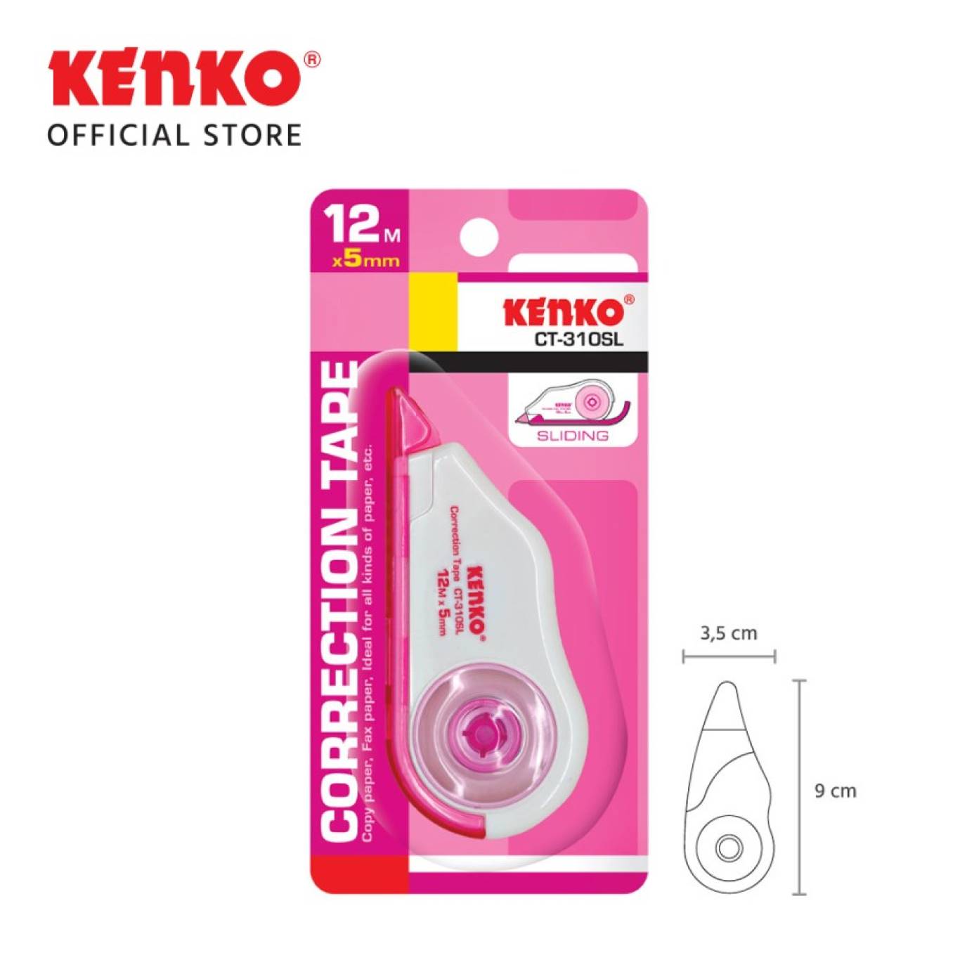 Tip Ex Kertas / Correction Tape Kenko CT-310 Tipex