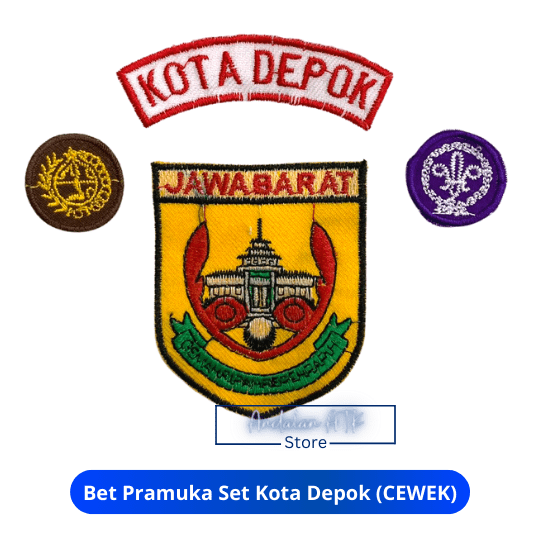 Bet Pramuka Set Cewek dan Cowok / Lokasi Kab. Bogor dan Kota Depok